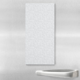 Light Gray Geometric Floral Modern Summer Pattern Magnetic Notepad
