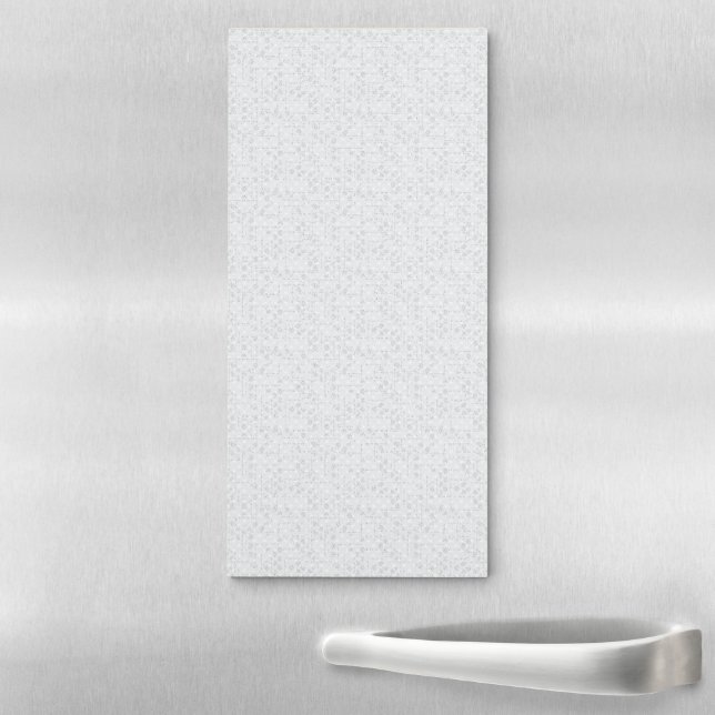 Light Gray Geometric Floral |Modern Summer Pattern Magnetic Notepad (In Situ)