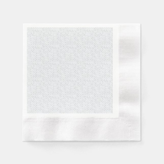 Light Gray Geometric Floral |Modern Summer Pattern Napkins (Front)