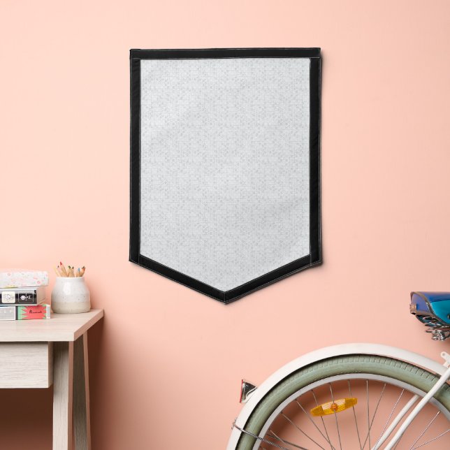 Light Gray Geometric Floral |Modern Summer Pattern Pennant (Insitu 2)