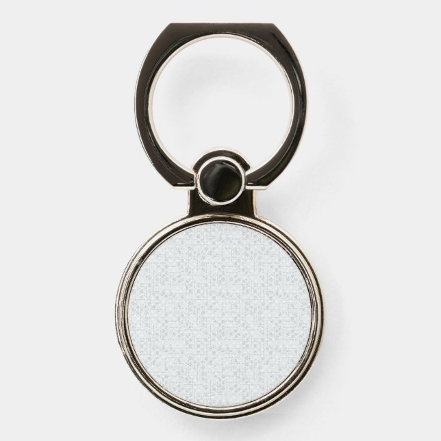 Light Gray Geometric Floral |Modern Summer Pattern Phone Ring Stand (Front)