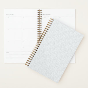 Light Gray Geometric Floral Modern Summer Pattern Planner
