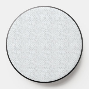 Light Gray Geometric Floral  Modern Summer Pattern PopSocket