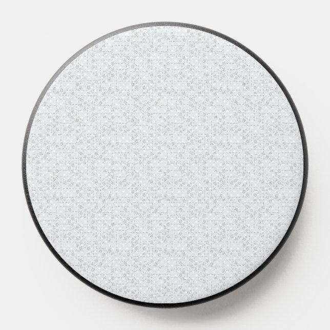 Light Gray Geometric Floral |Modern Summer Pattern PopSocket (Popsocket)