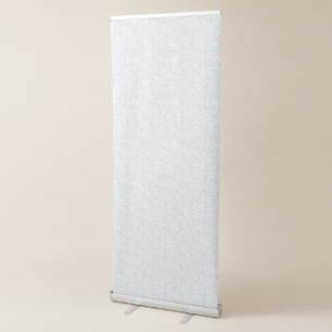 Light Gray Geometric Floral Modern Summer Pattern Retractable Banner
