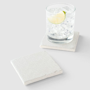 Light Gray Geometric Floral Modern Summer Pattern Stone Coaster