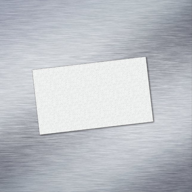Light Gray Geometric Floral Pattern Business Card Magnet (In Situ)