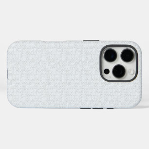 Light Gray Geometric Floral Pattern iPhone 16 Pro Case