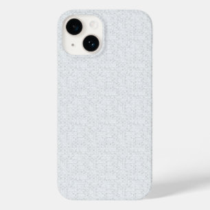Light Gray Geometric Floral Pattern Case-Mate iPhone 14 Case