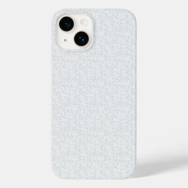 Light Gray Geometric Floral Pattern Case-Mate iPhone Case (Back)