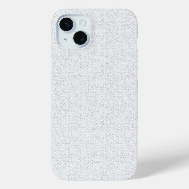 Light Gray Geometric Floral Pattern Case-Mate iPhone Case (Back)
