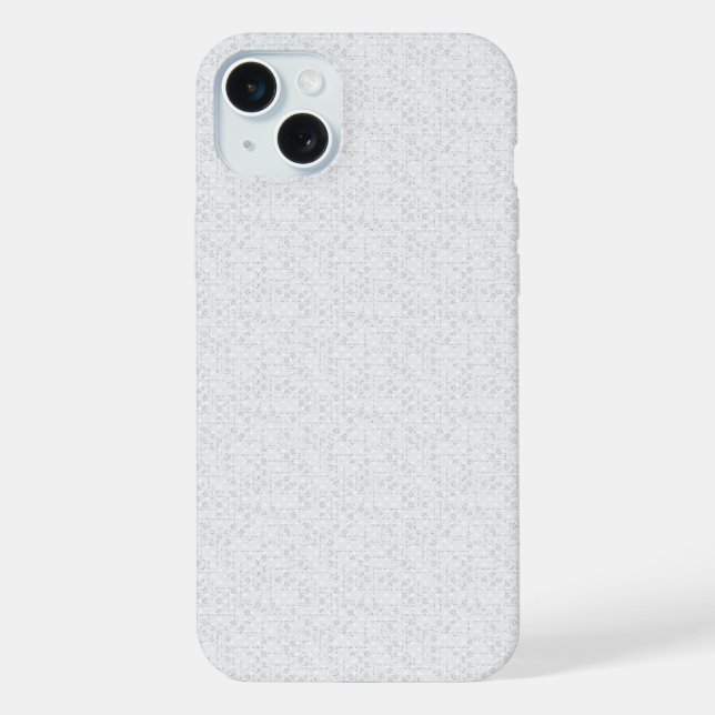 Light Gray Geometric Floral Pattern Iphone Case (Back)