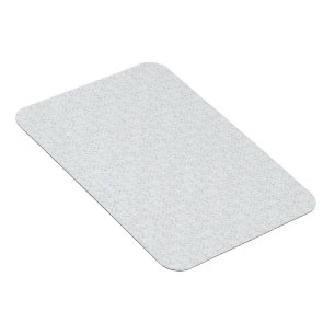 Light Gray Geometric Floral Pattern Magnet