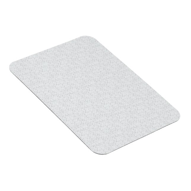 Light Gray Geometric Floral Pattern Magnet (Right Side)
