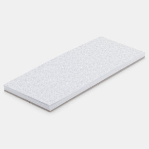 Light Gray Geometric Floral Pattern Magnetic Notepad