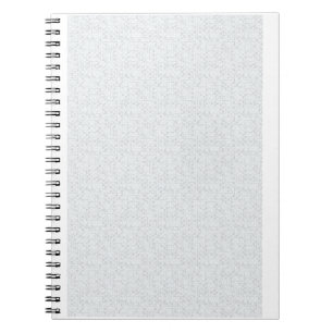 Light Gray Geometric Floral Pattern Notebook