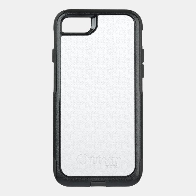Light Gray Geometric Floral Pattern Otterbox iPhone Case (Back)