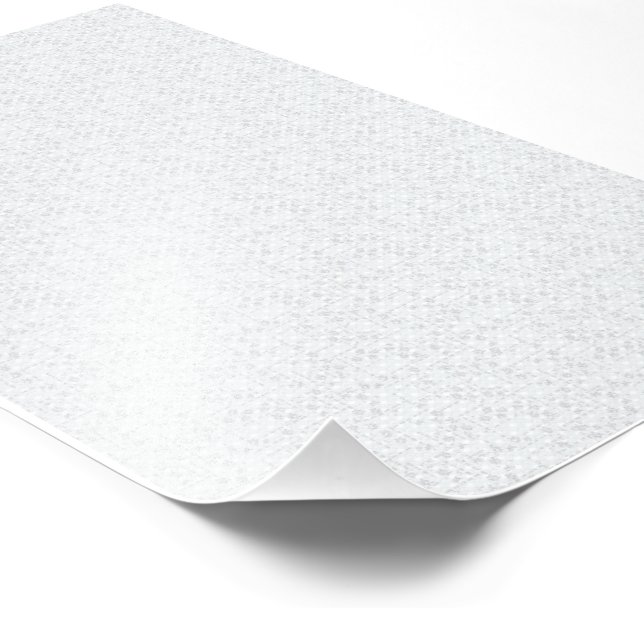 Light Gray Geometric Floral Pattern Photo Print (Corner)