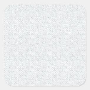 Light Gray Geometric Floral Pattern Square Sticker