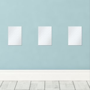 Light Gray Geometric Floral Pattern Wall Art Sets