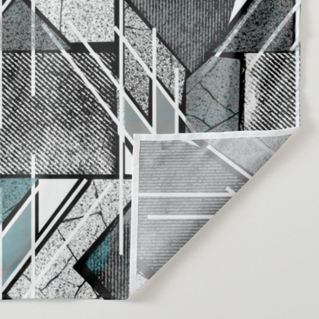Light gray geometric print. tapestry (Detail)