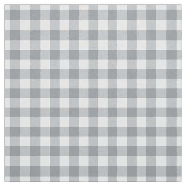 Light Gray Gingham Fabric (Swatch)