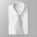 Light Gray Glitter And Sparkles Pattern Neck Tie<br><div class="desc">Elegant light gray faux glitter and sparkles pattern image.</div>
