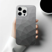 Light gray gradient geometric mesh pattern