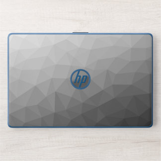 Light gray gradient geometric mesh pattern HP laptop skin