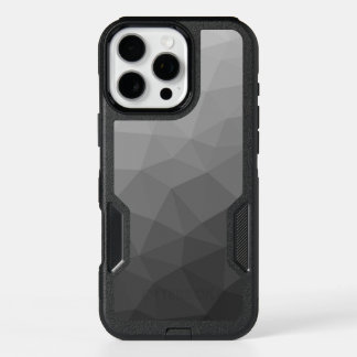 Light gray gradient geometric mesh pattern iPhone 16 pro max case