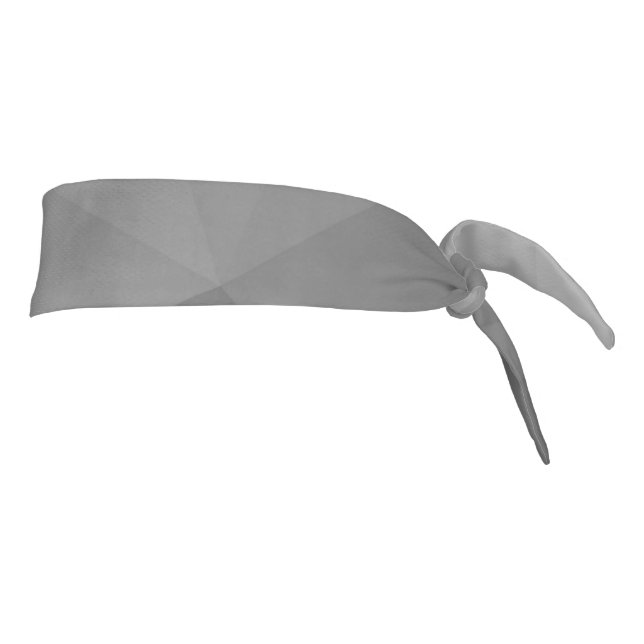 Light gray gradient geometric mesh pattern tie headband (Rotate 90)