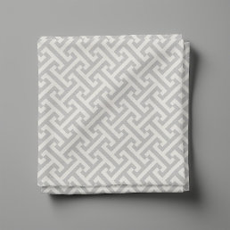 Light Gray Greek Key Pattern Fabric