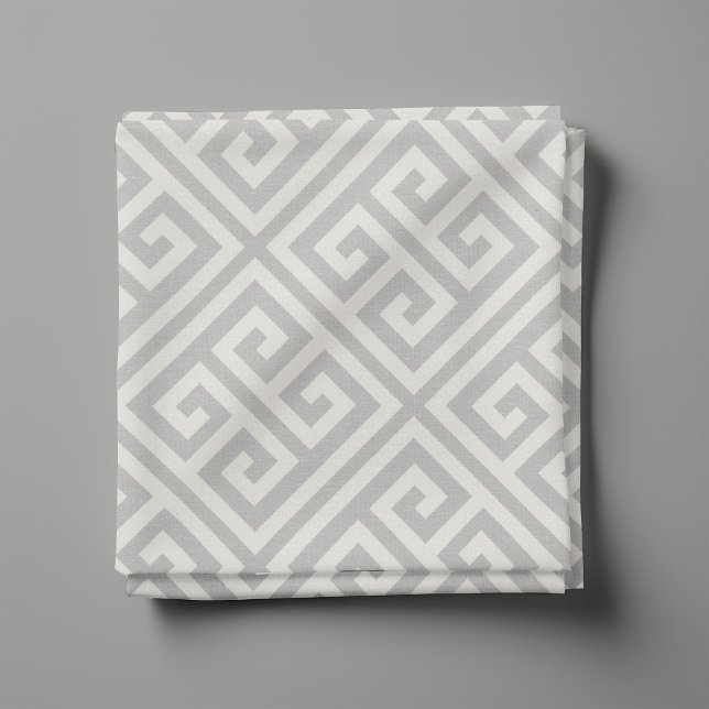 Light Gray Greek Key Pattern Fabric (Creator Uploaded)