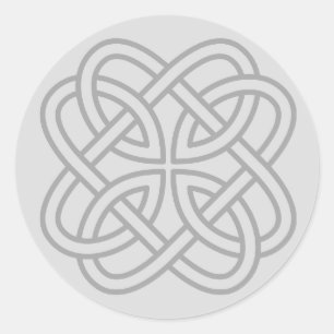Light Gray Irish Celtic Love Knot Personal Seals