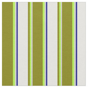Light Gray, Light Green, Green, White, and Blue Fabric