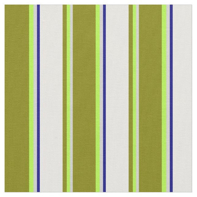 Light Gray, Light Green, Green, White, and Blue Fabric (Close Up)