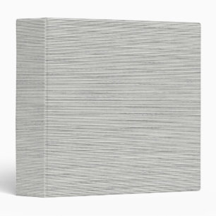 Light Gray Linen Fabric Texture Simple Blank 3 Ring Binder
