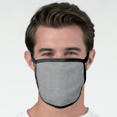 Light Gray Linen Face Mask (Worn Him)