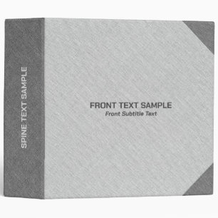 Light gray linen texture image gray accents 3 ring binder