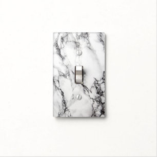Light Gray Marble Black Crack Switch Cover