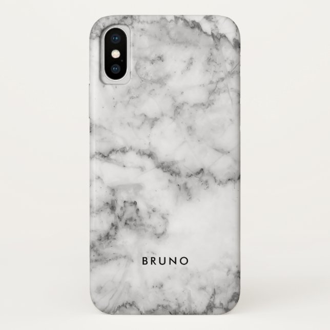 Light-Gray Marble Gray Accents Case-Mate iPhone Case (Back)
