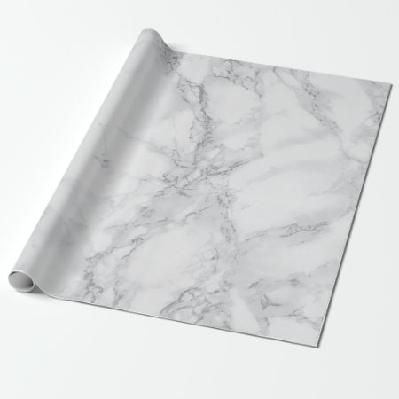 Light Gray Marble Texture Look Wrapping Paper
