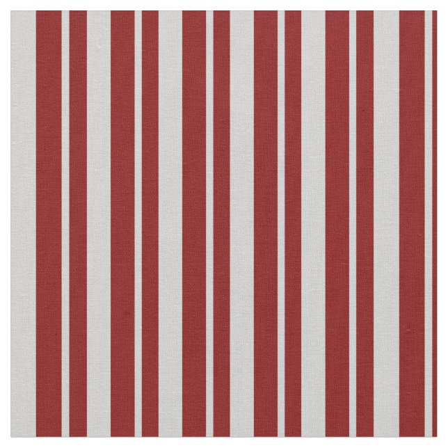 Light Gray & Maroon Lined Pattern Fabric (Close Up)