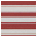 [ Thumbnail: Light Gray & Maroon Pattern of Stripes Fabric ]