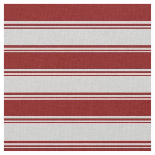 Light Gray & Maroon Pattern of Stripes Fabric