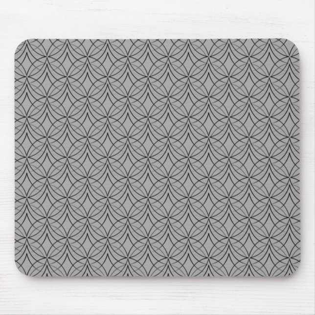 Light Gray Metro Retro Mousepad (Front)