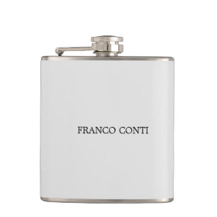 Light Gray Minimalist Plain Modern Flask