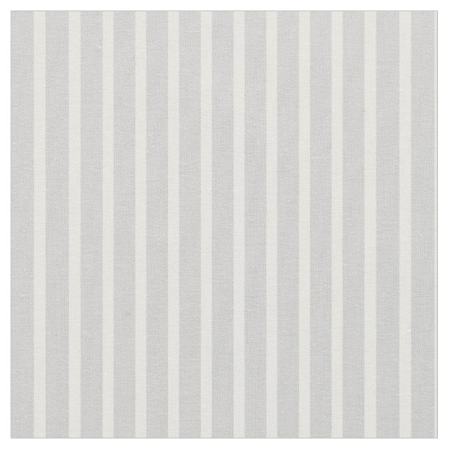 Light Gray & Mint Cream Colored Stripes Fabric (Close Up)