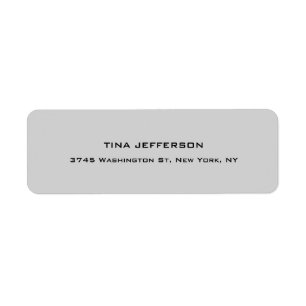 Light Gray ModernUnique Special Personal Label