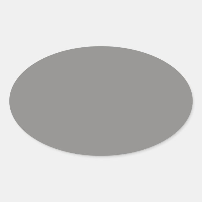 Light Gray Oval Sticker (Front)